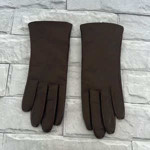 Brown genuine Leather Gloves